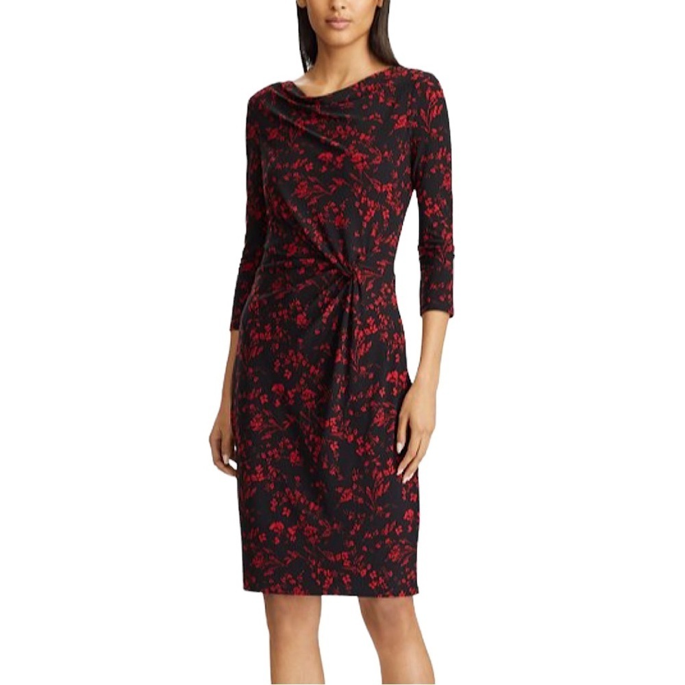 RALPH LAUREN Front Twist Floral Dress